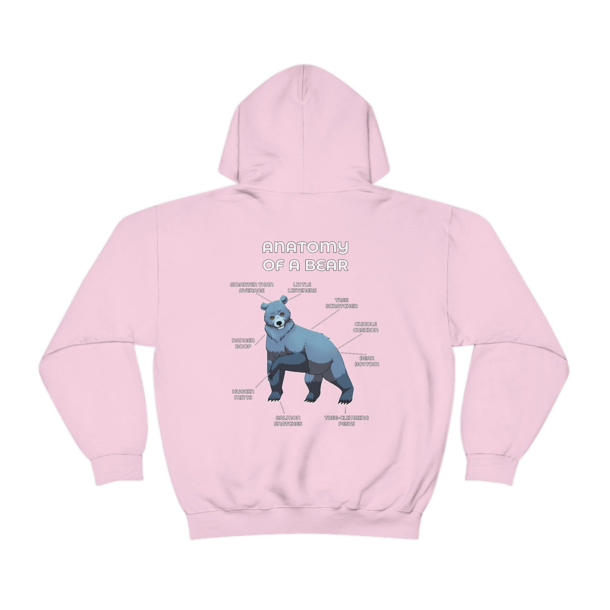Bear Silver - Hoodie Hoodie Artworktee Light Pink S 