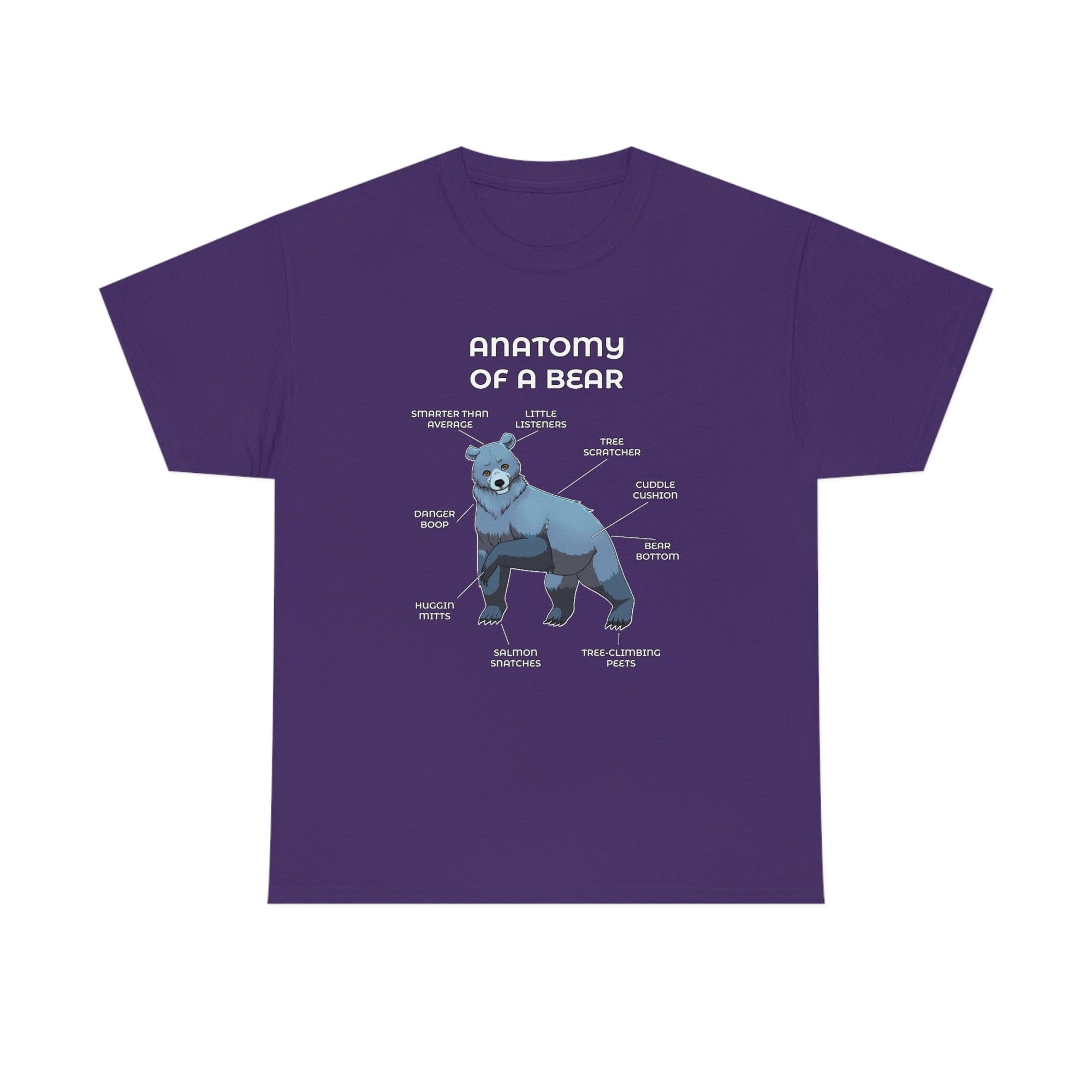 Bear Silver - T-Shirt T-Shirt Artworktee Purple S 