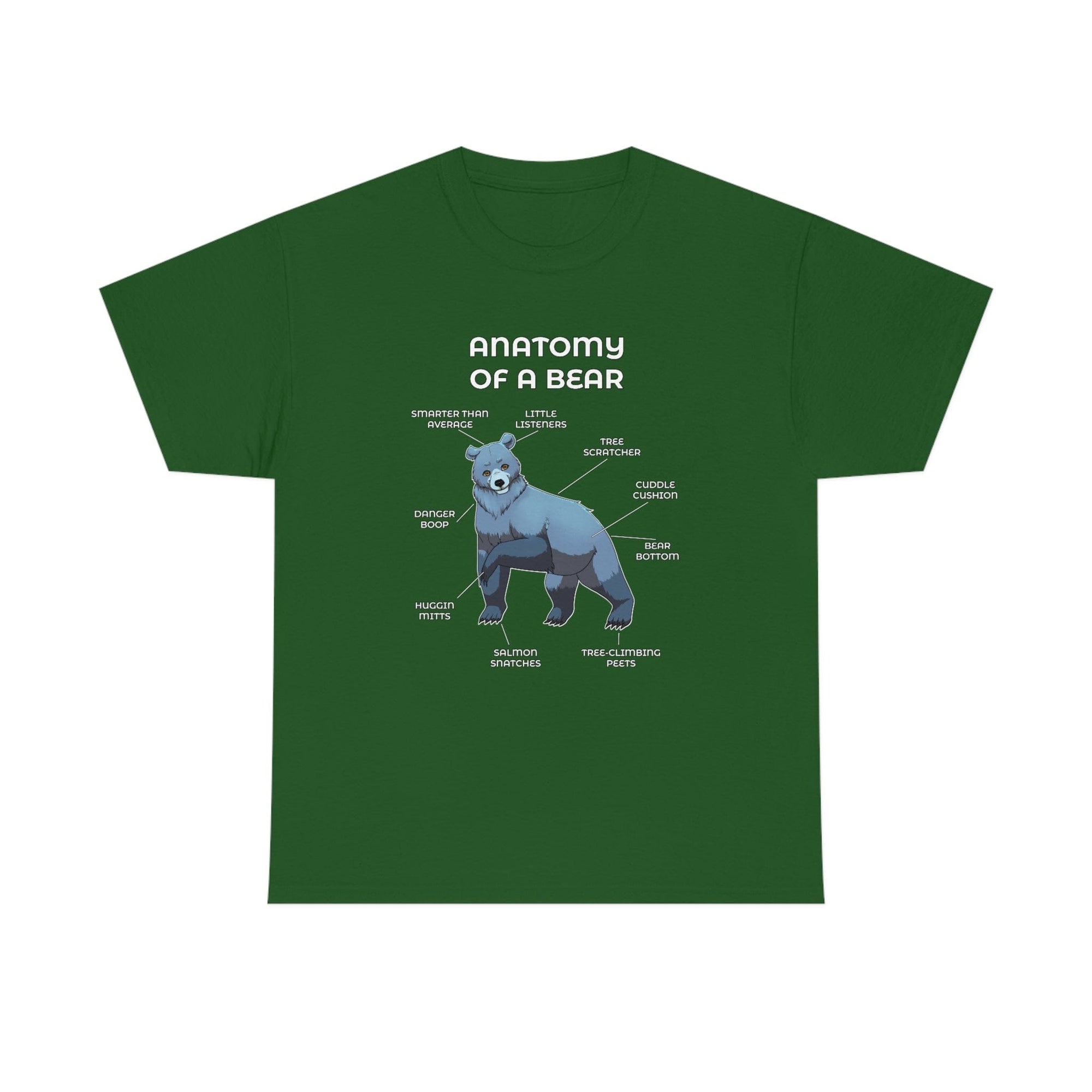 Bear Silver - T-Shirt T-Shirt Artworktee Green S 
