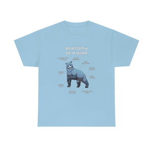 Bear Silver - T-Shirt T-Shirt Artworktee Light Blue S 