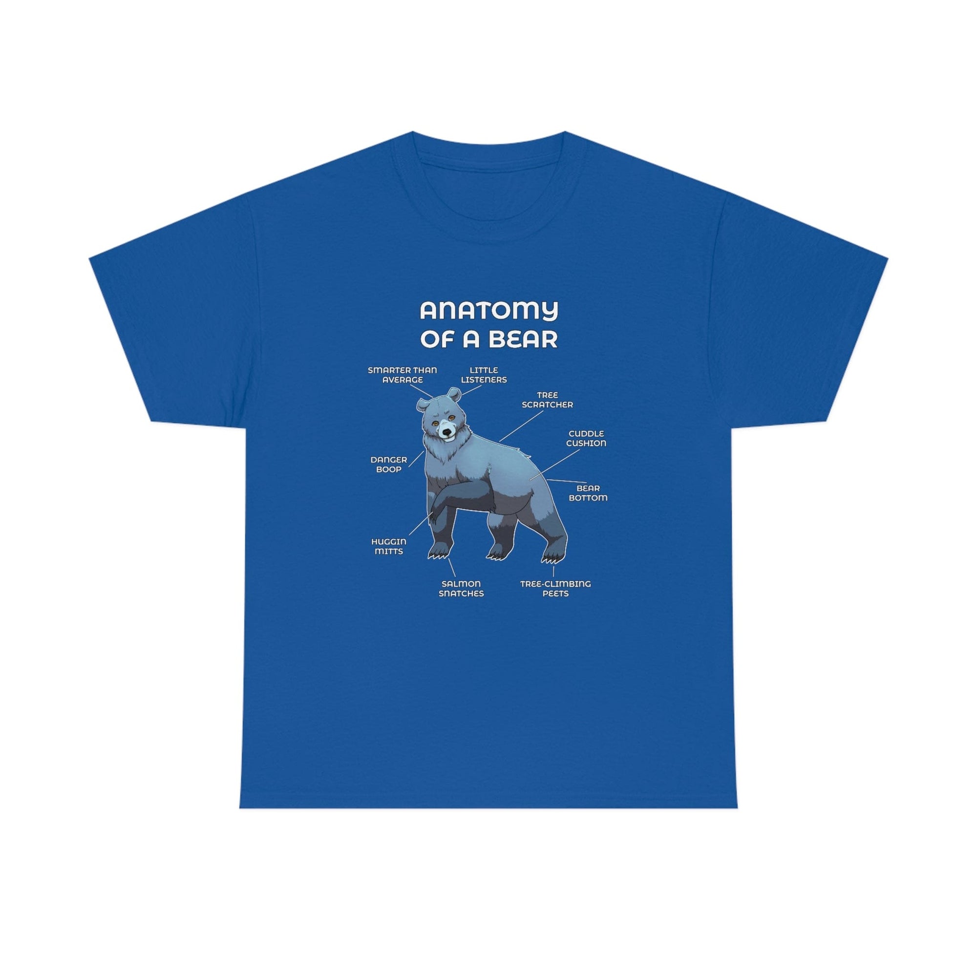 Bear Silver - T-Shirt T-Shirt Artworktee Royal Blue S 