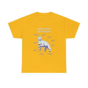 Bear White - T-Shirt T-Shirt Artworktee Gold S 