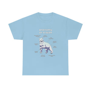 Bear White - T-Shirt T-Shirt Artworktee Light Blue S 