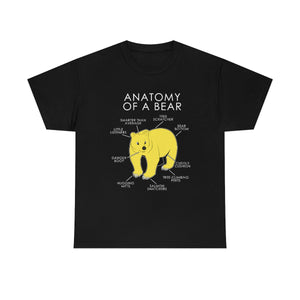 Bear Yellow - T-Shirt T-Shirt Artworktee Black S 