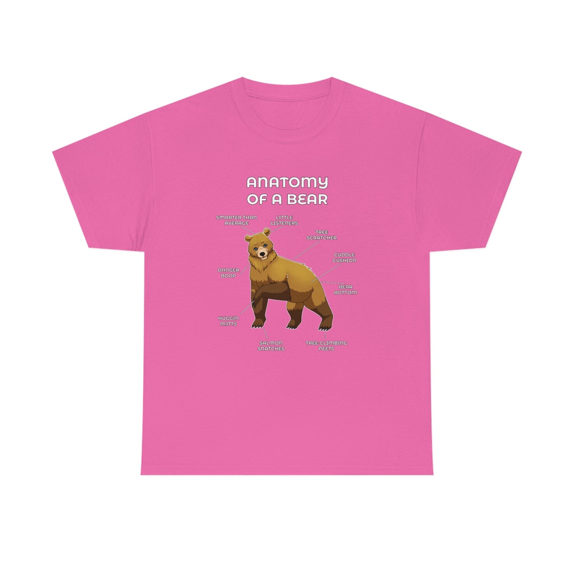 Bear Yellow - T-Shirt T-Shirt Artworktee Pink S 