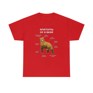 Bear Yellow - T-Shirt T-Shirt Artworktee Red S 