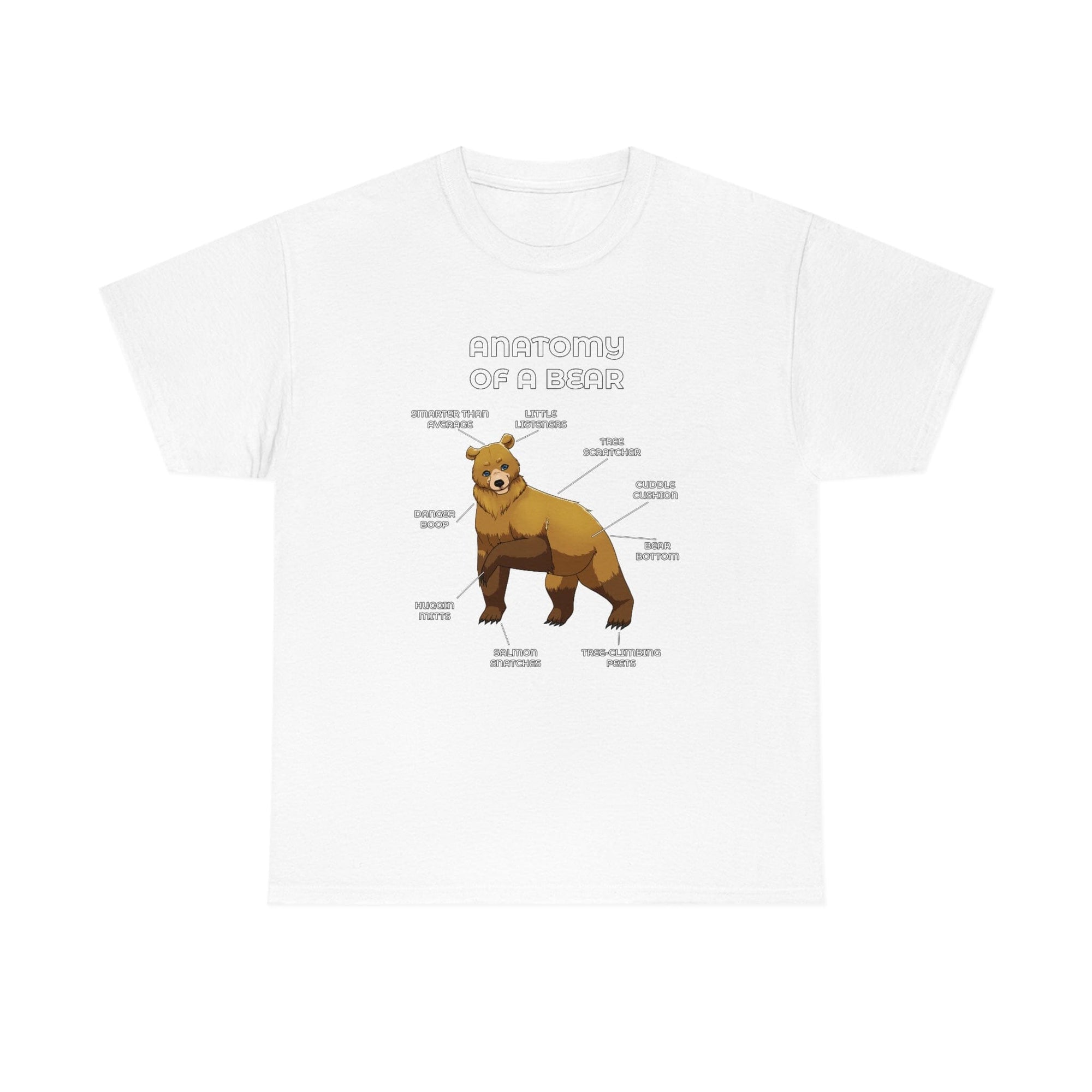 Bear Yellow - T-Shirt T-Shirt Artworktee White S 