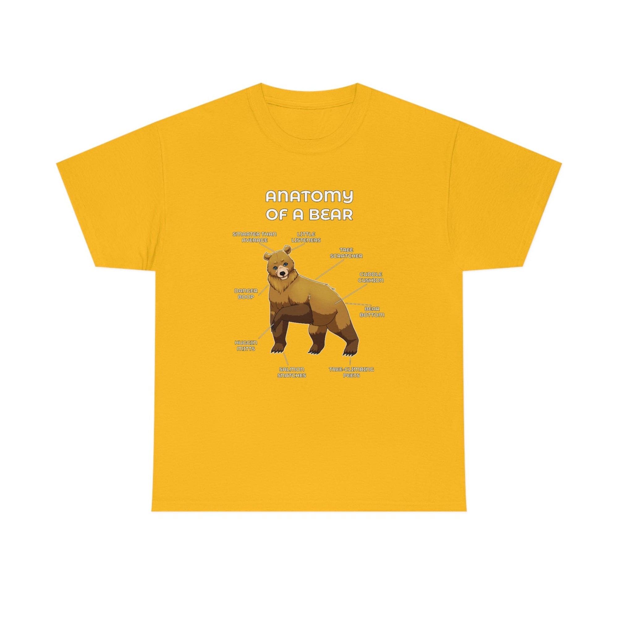 Bear Yellow - T-Shirt T-Shirt Artworktee Gold S 