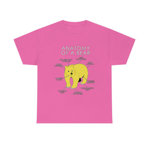 Bear Yellow - T-Shirt T-Shirt Artworktee Pink S 