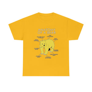 Bear Yellow - T-Shirt T-Shirt Artworktee Gold S 