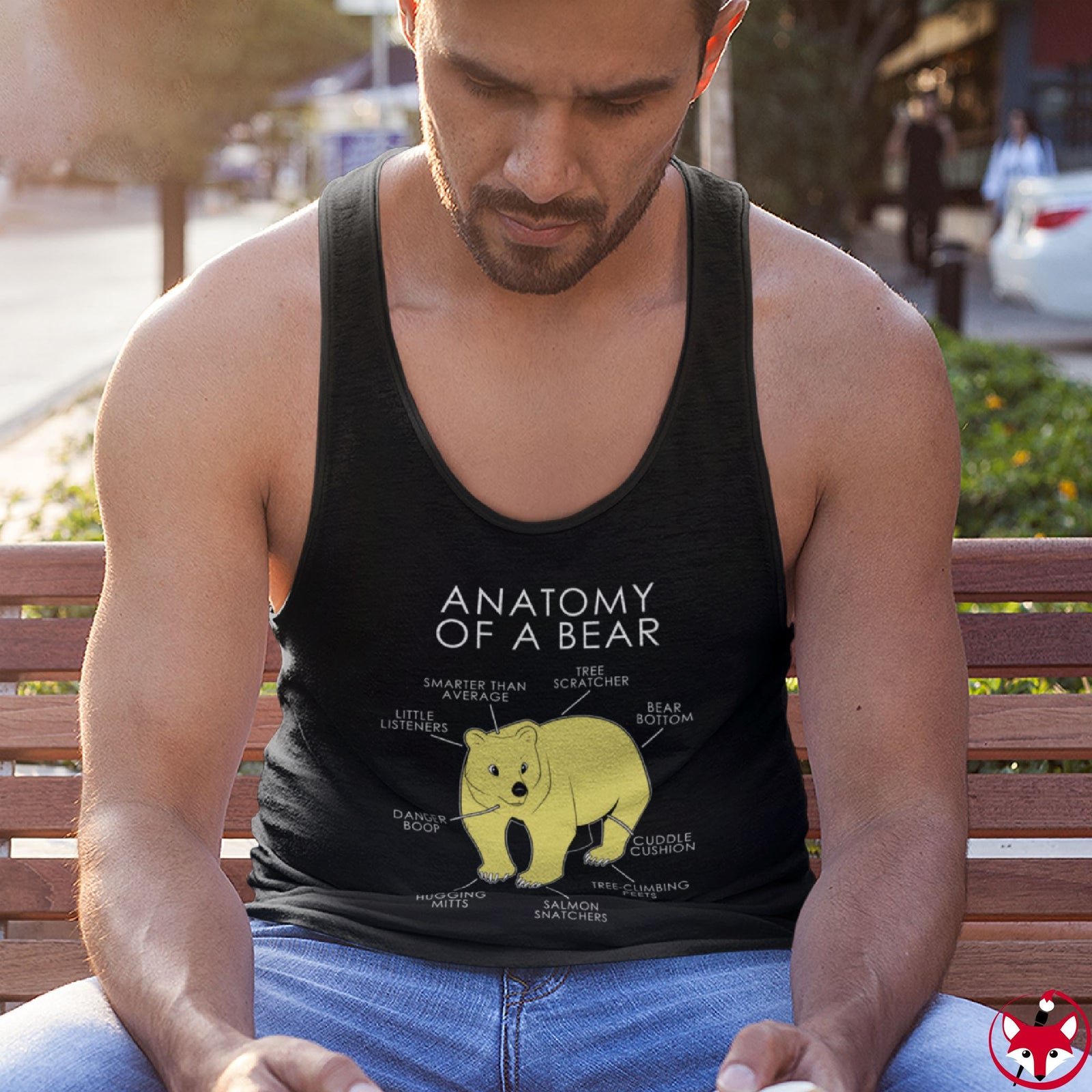 Bear Yellow - Tank Top Tank Top Artworktee 