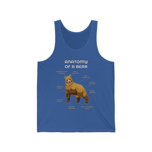 Bear Yellow - Tank Top Tank Top Artworktee Royal Blue XS 