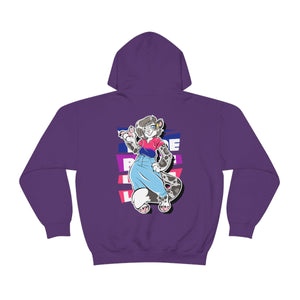 Bisexual Pride Mandy Snow Leopard - Hoodie Hoodie Artworktee Purple S 