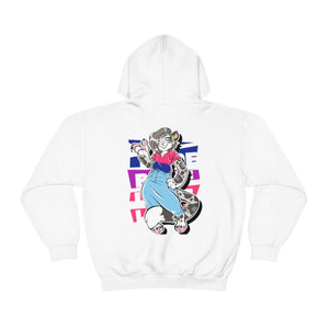 Bisexual Pride Mandy Snow Leopard - Hoodie Hoodie Artworktee White S 