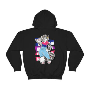 Bisexual Pride Mandy Snow Leopard - Hoodie Hoodie Artworktee Black S 