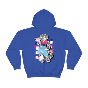 Bisexual Pride Mandy Snow Leopard - Hoodie Hoodie Artworktee Royal Blue S 