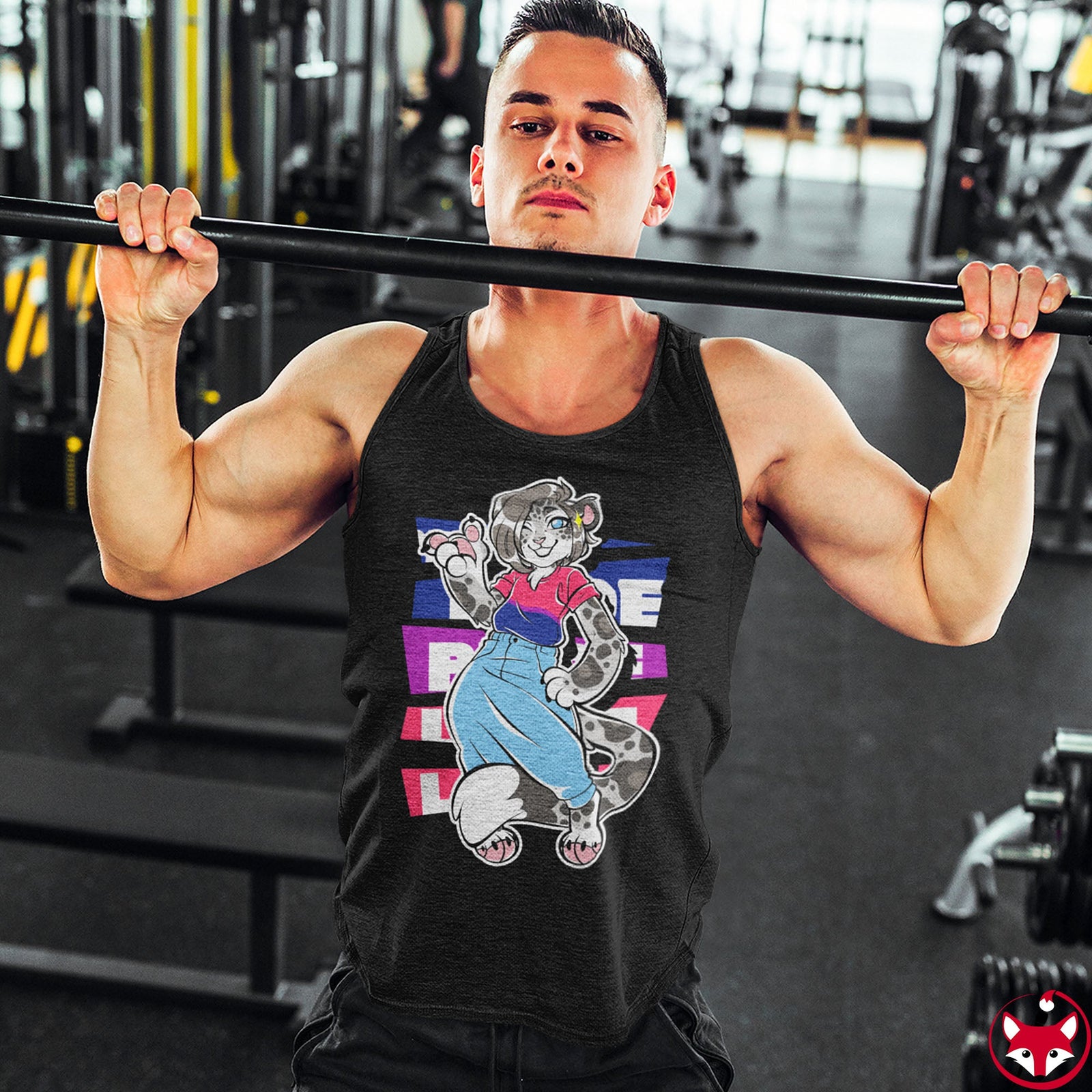 Bisexual Pride Mandy Snow Leopard - Tank Top Tank Top Artworktee 