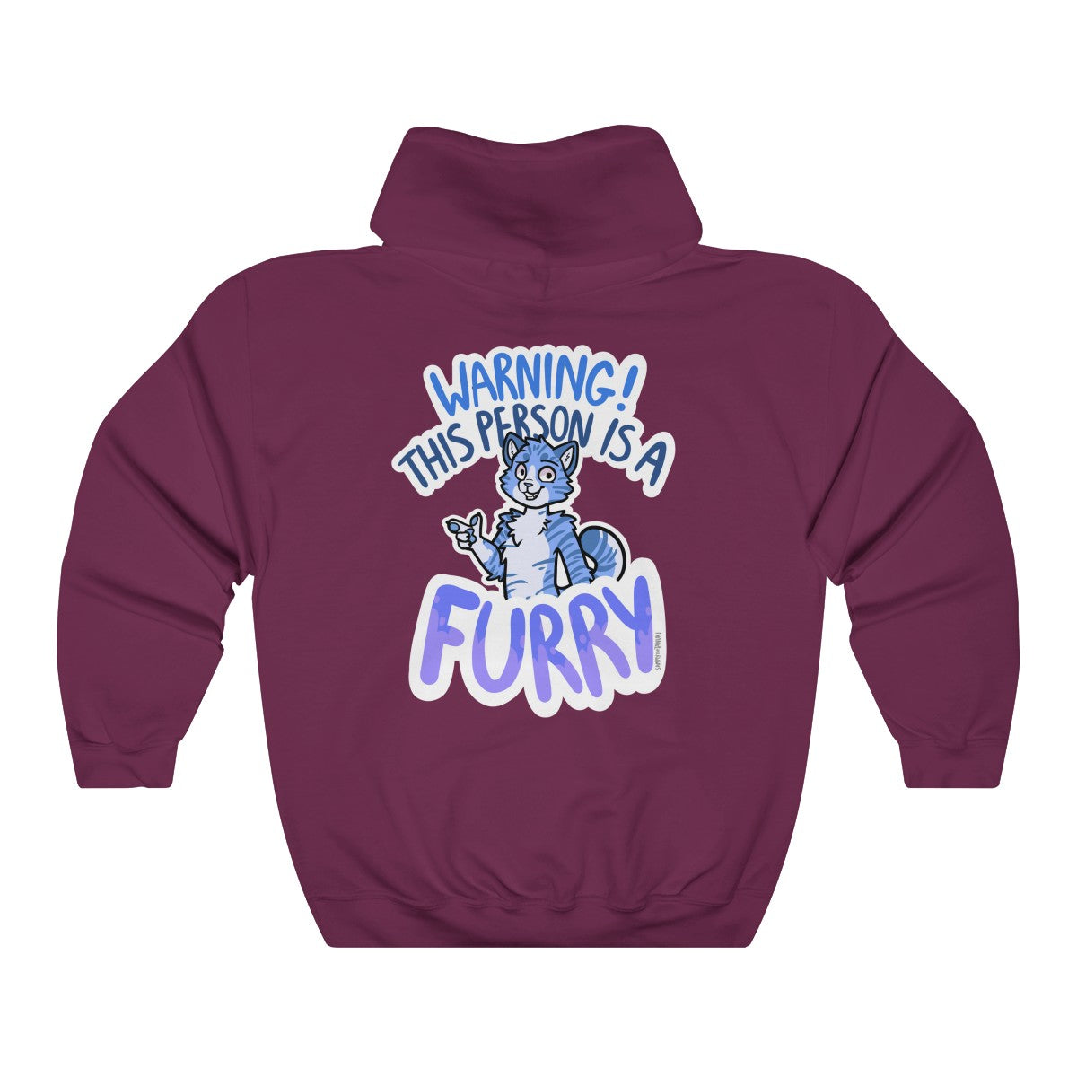 Blue Cat - Hoodie Sammy The Tanuki Maroon S 