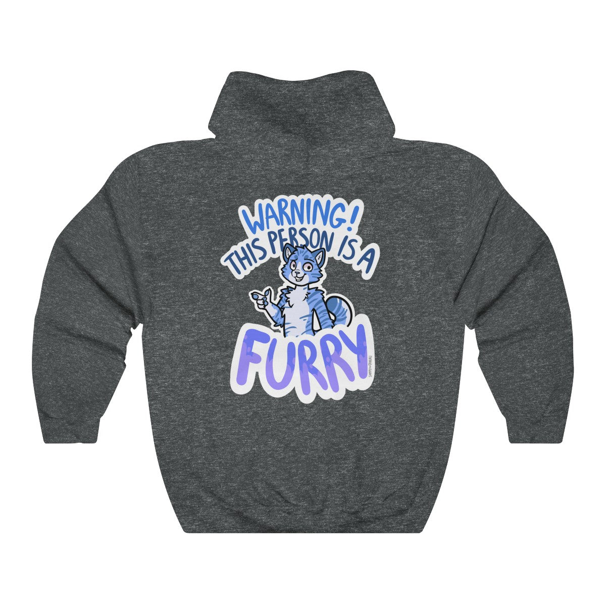 Blue Cat - Hoodie Sammy The Tanuki Dark Heather S 