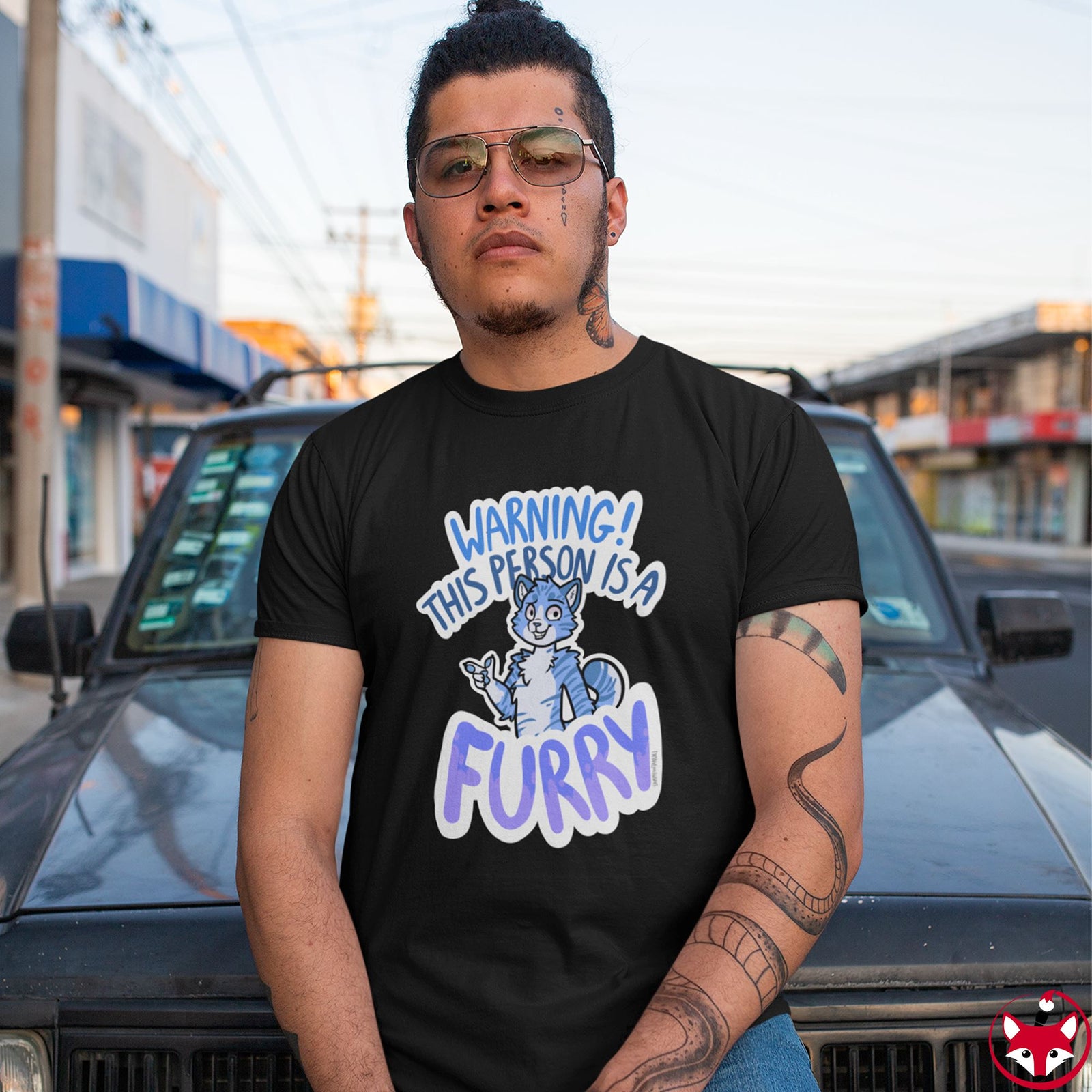 Blue Cat - T-Shirt T-Shirt Sammy The Tanuki 