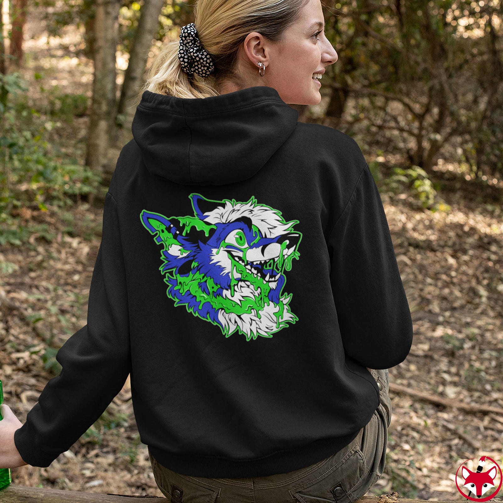 Blue and Green - Hoodie Hoodie Artworktee 