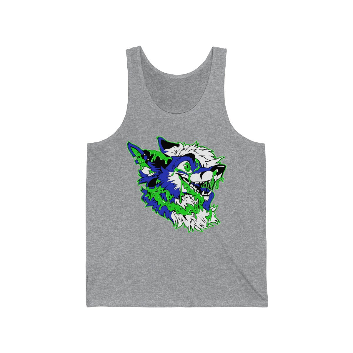 Blue and Green - Tank Top Tank Top Artworktee Heather XS 