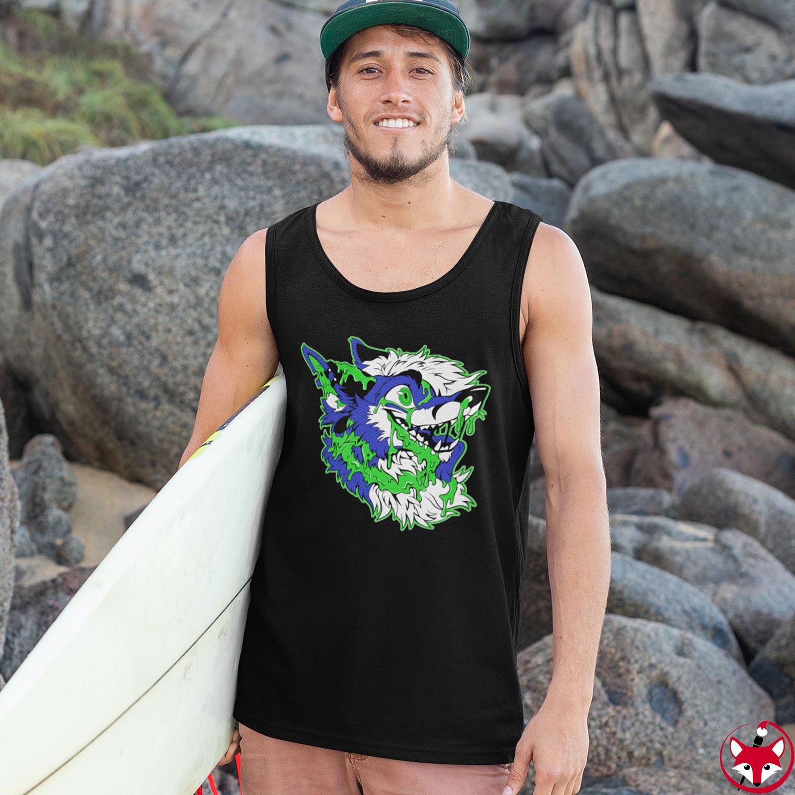 Blue and Green - Tank Top Tank Top Artworktee 