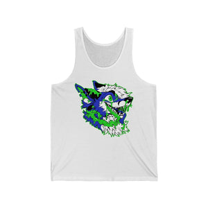 Blue and Green - Tank Top Tank Top Artworktee White XS 