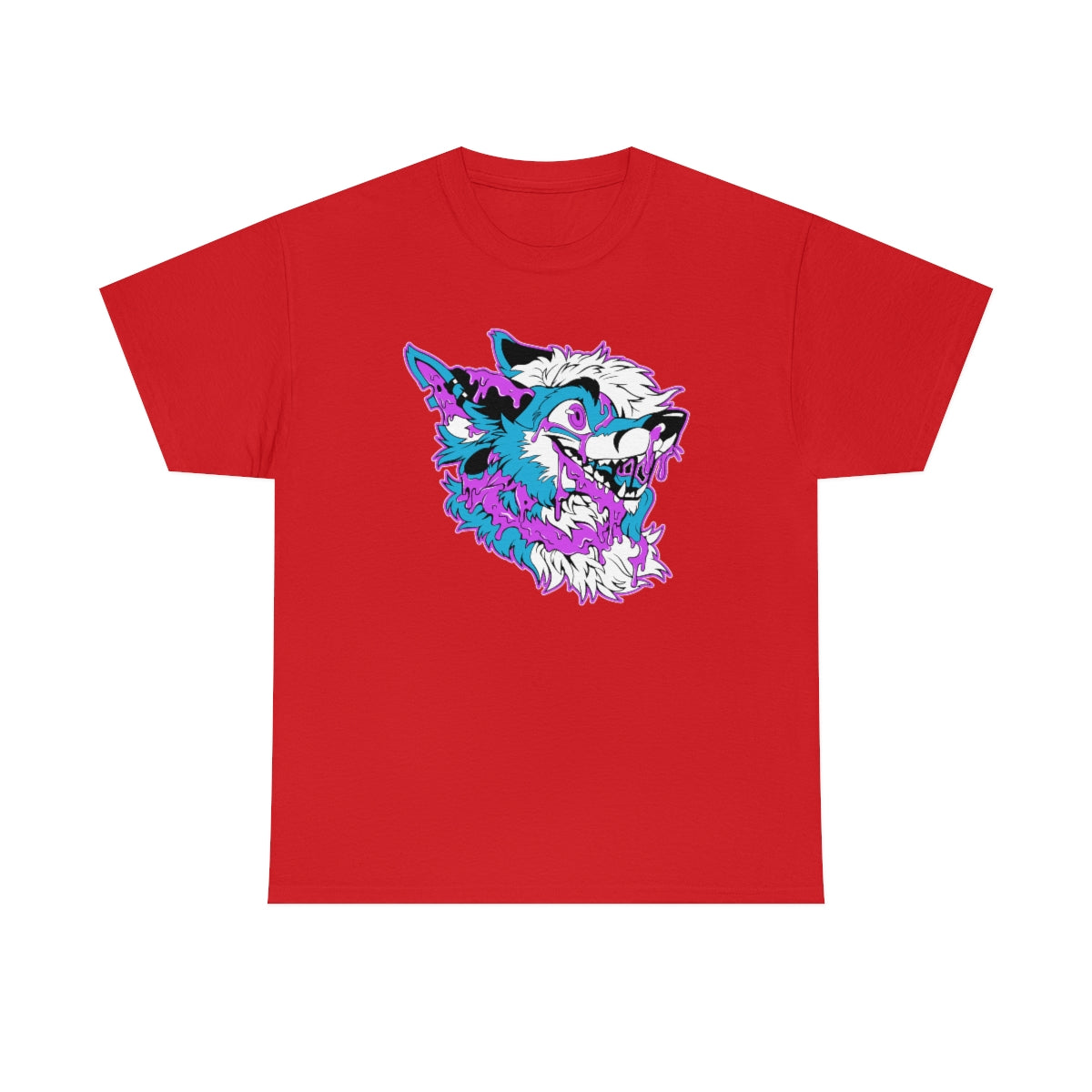 Light Blue and Pink - T-Shirt T-Shirt Artworktee Red S 
