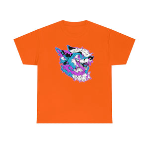 Light Blue and Pink - T-Shirt T-Shirt Artworktee Orange S 