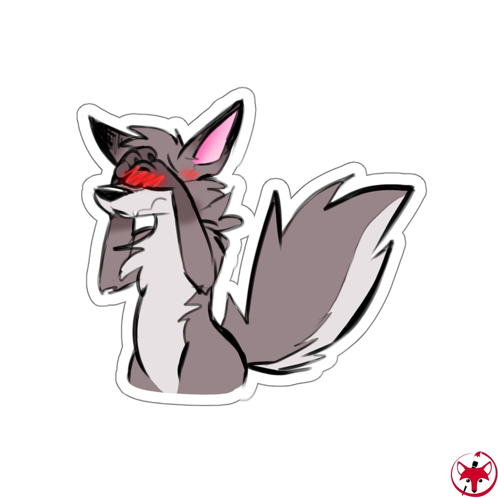 Blushy Folf - Sticker Sticker Zenonclaw 