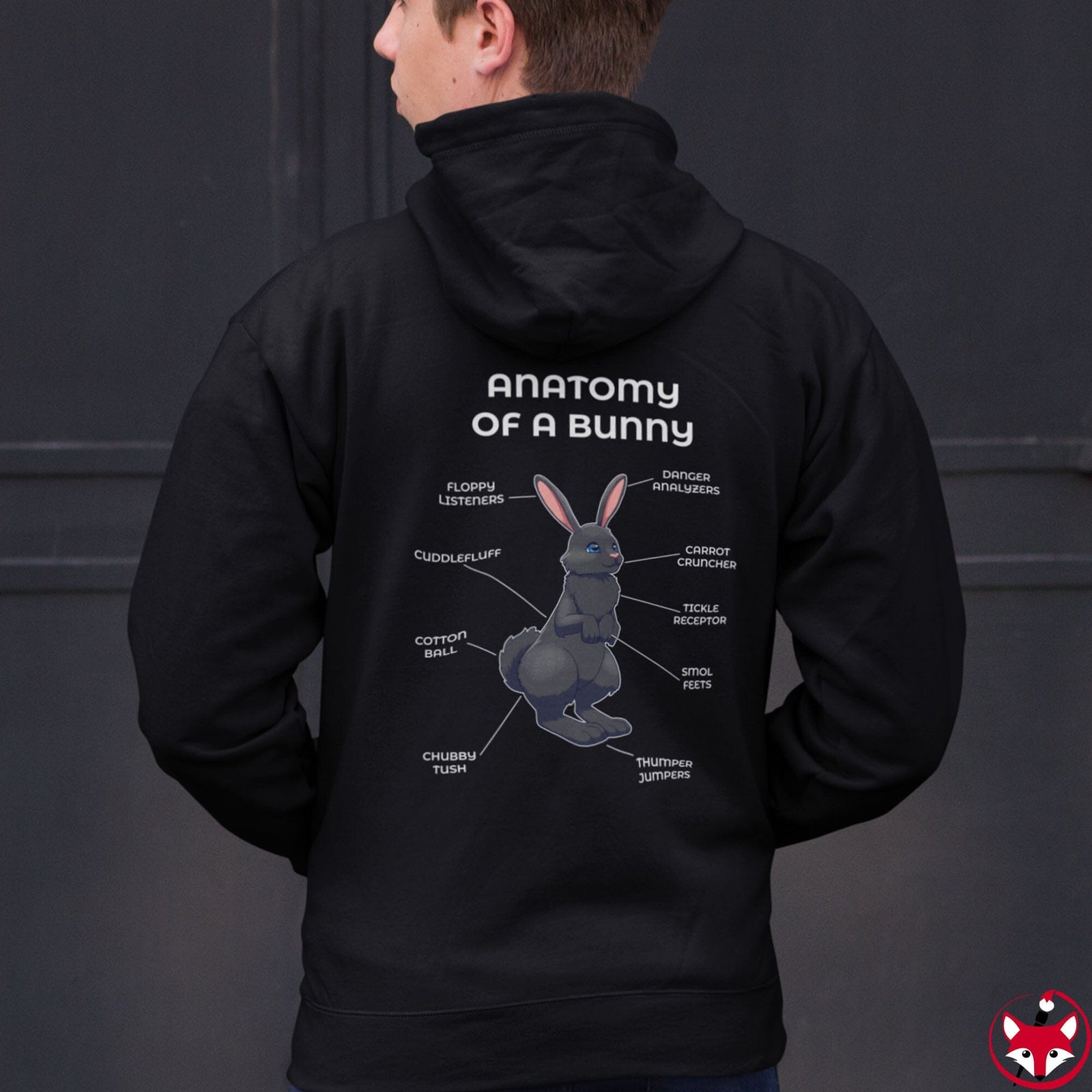 Bunny Black - Hoodie Hoodie Artworktee 