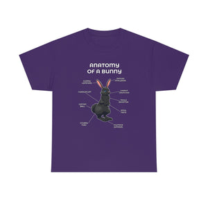 Bunny Black - T-Shirt T-Shirt Artworktee Purple S 