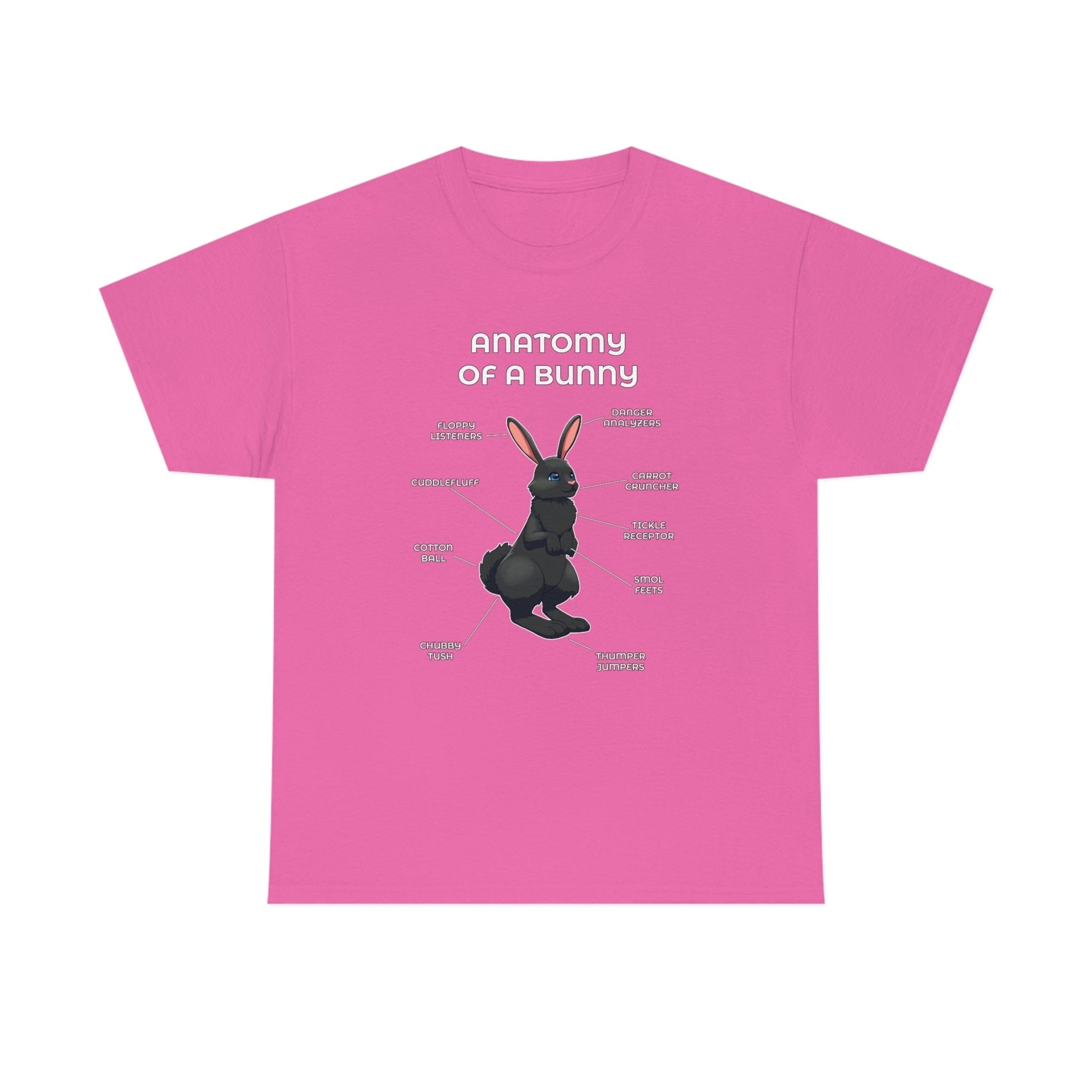 Bunny Black - T-Shirt T-Shirt Artworktee Pink S 
