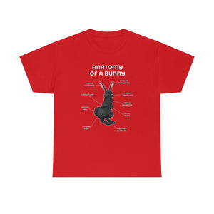 Bunny Black - T-Shirt T-Shirt Artworktee Red S 