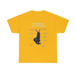 Bunny Black - T-Shirt T-Shirt Artworktee Gold S 