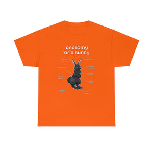 Bunny Black - T-Shirt T-Shirt Artworktee Orange S 