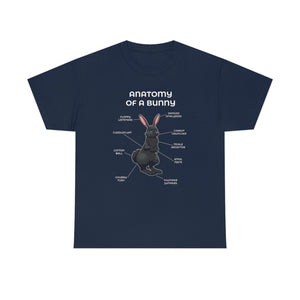 Bunny Black - T-Shirt T-Shirt Artworktee Navy Blue S 