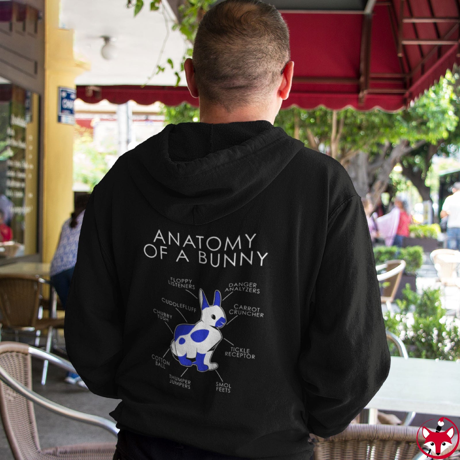 Bunny Blue - Hoodie Hoodie Artworktee 