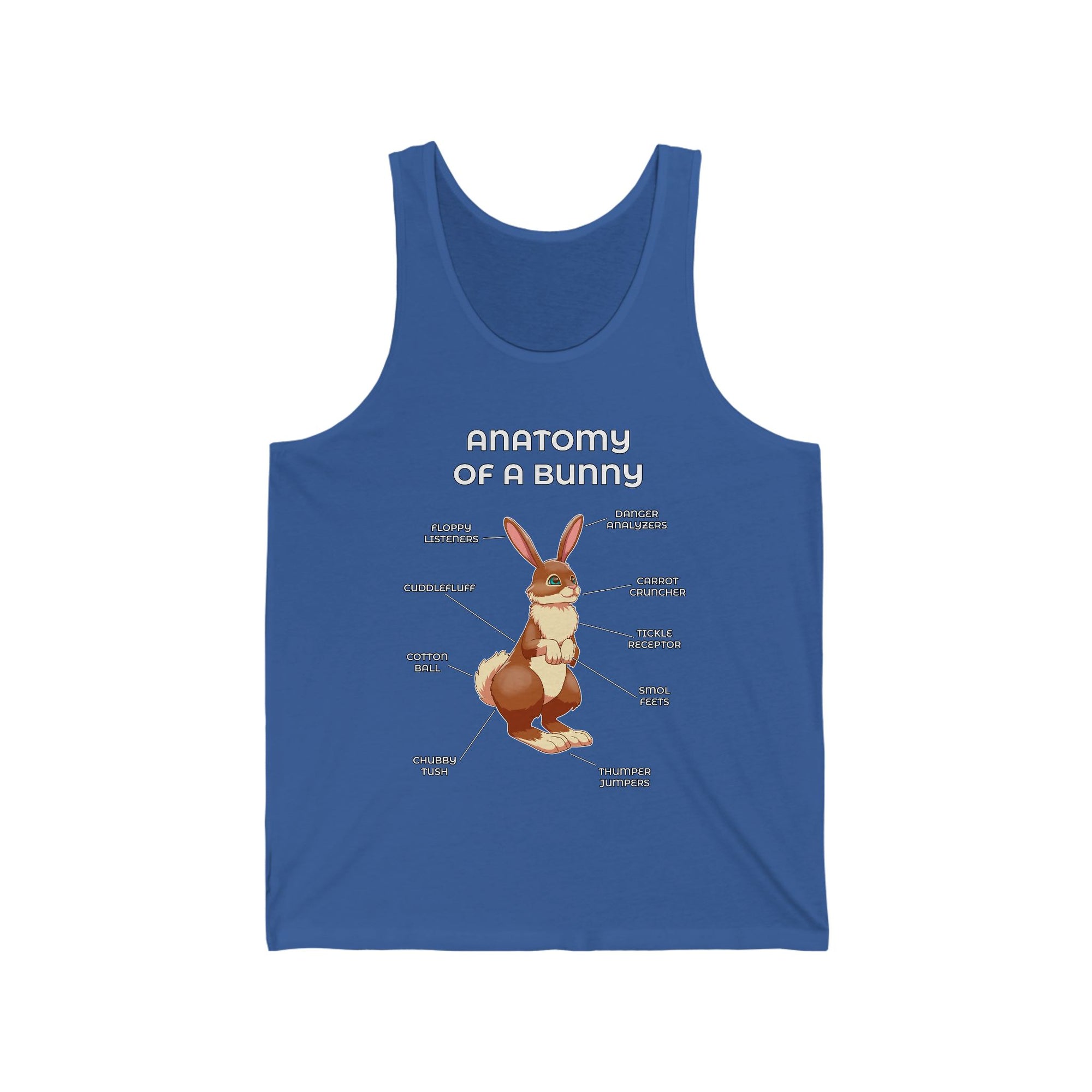 Bunny Brown - Tank Top Tank Top Artworktee Royal Blue XS 