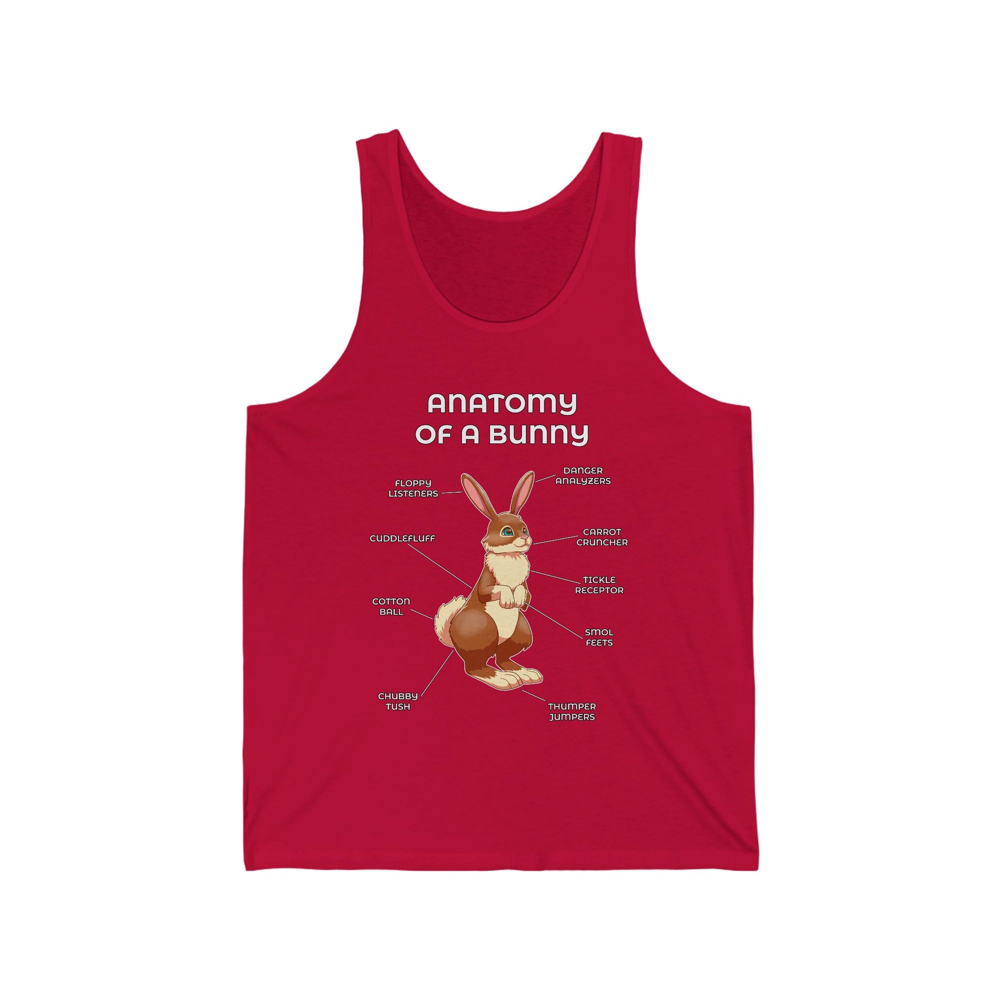 Bunny Brown - Tank Top Tank Top Artworktee Red XS 