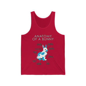 Bunny Light Blue - Tank Top Tank Top Artworktee Red XS 