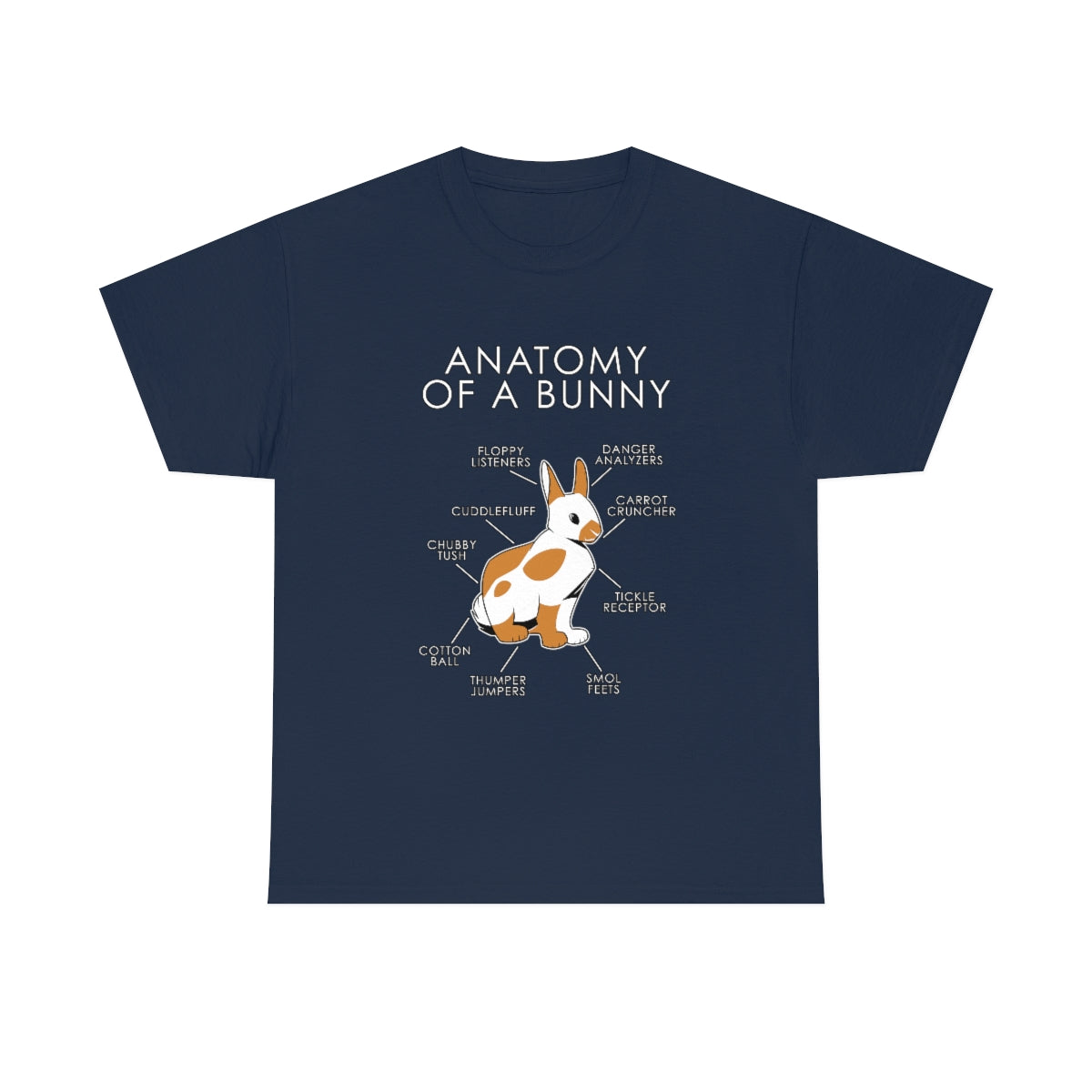 Bunny Orange - T-Shirt T-Shirt Artworktee Navy Blue S 