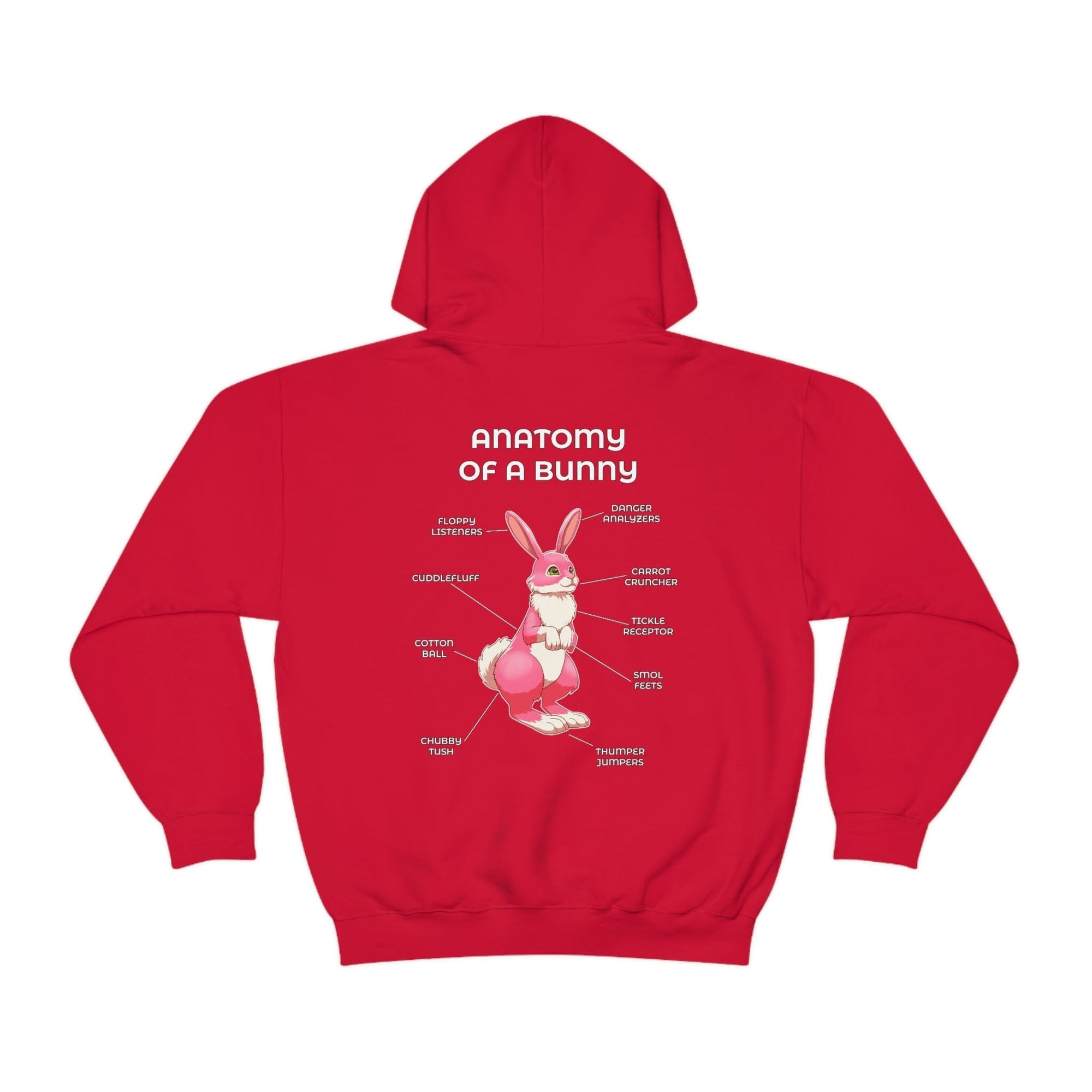 Bunny Pink - Hoodie Hoodie Artworktee Red S 