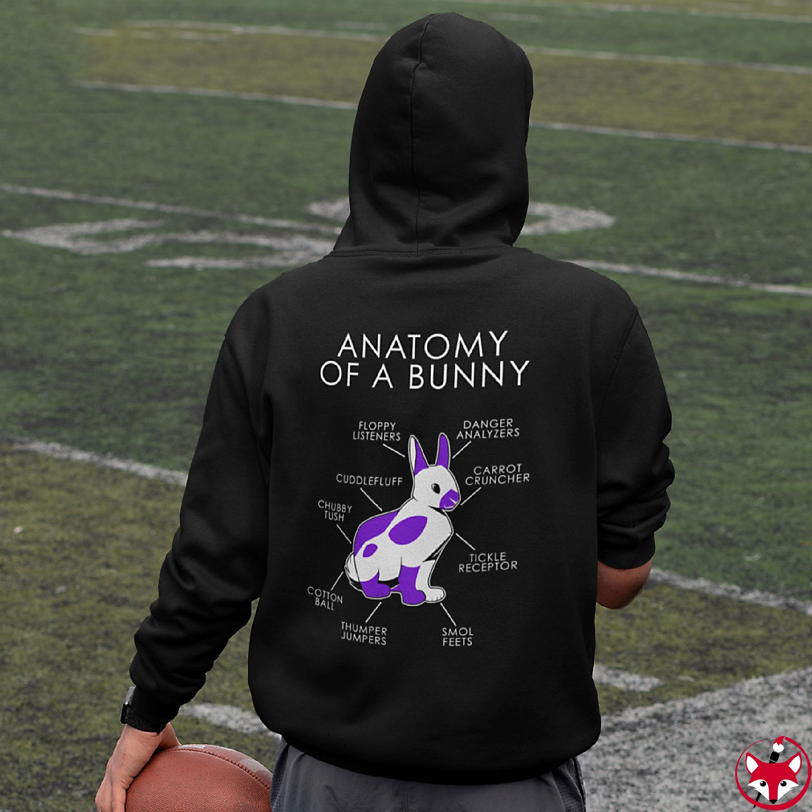 Bunny Purple - Hoodie Hoodie Artworktee 