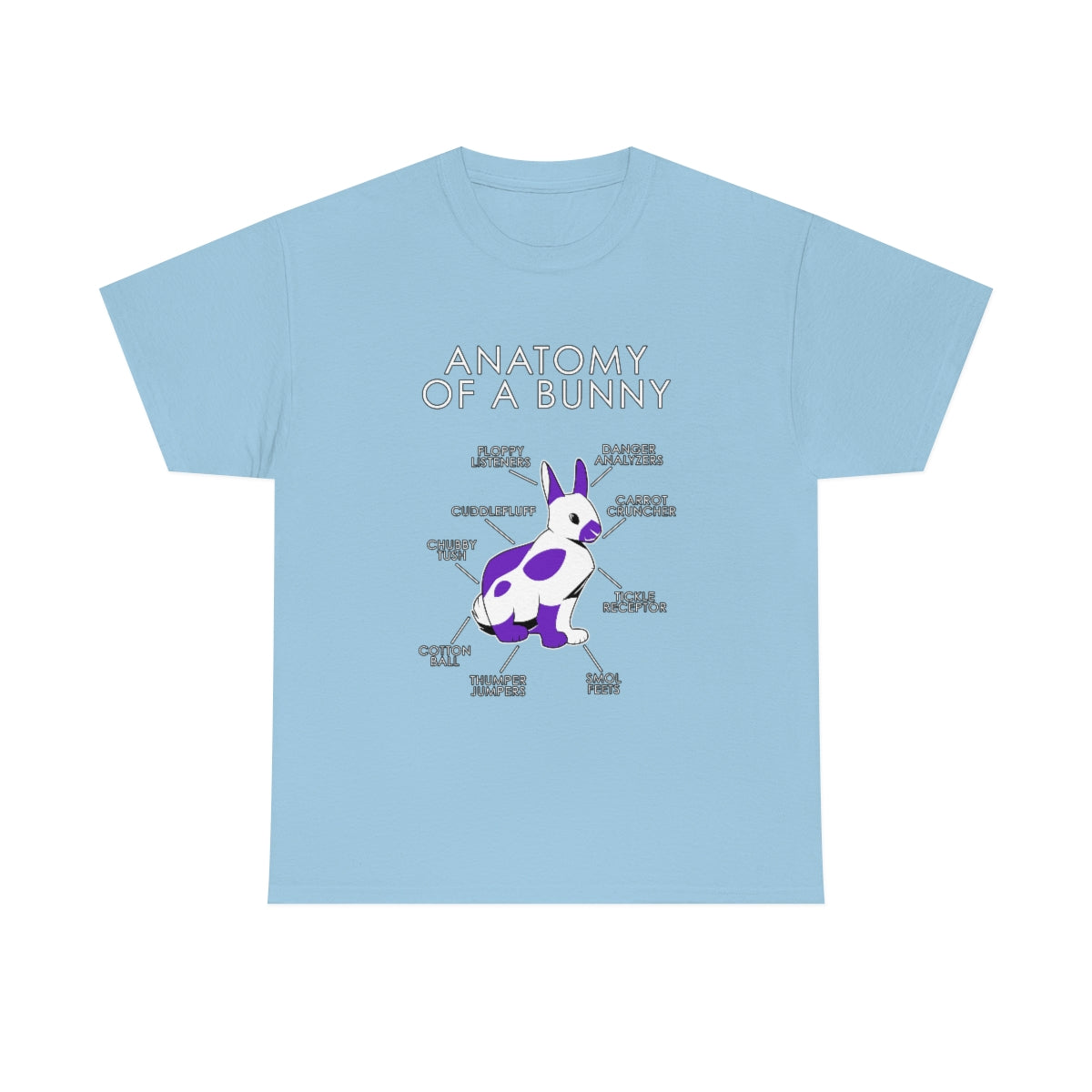 Bunny Purple - T-Shirt T-Shirt Artworktee Light Blue S 