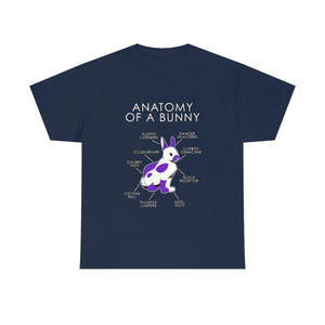 Bunny Purple - T-Shirt T-Shirt Artworktee Navy Blue S 