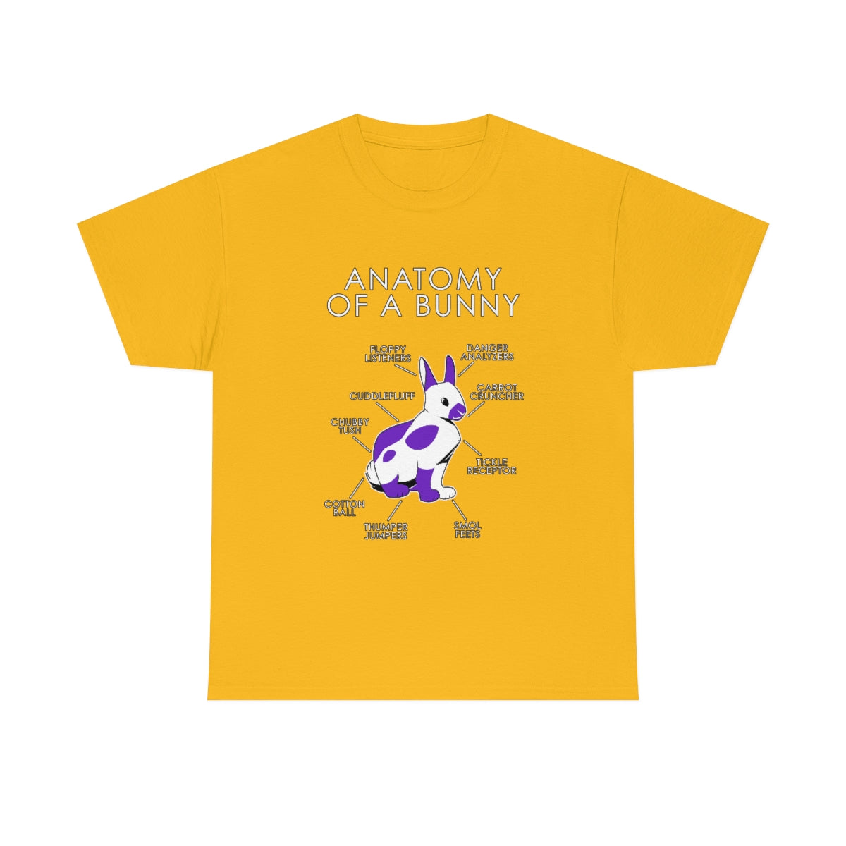 Bunny Purple - T-Shirt T-Shirt Artworktee Gold S 