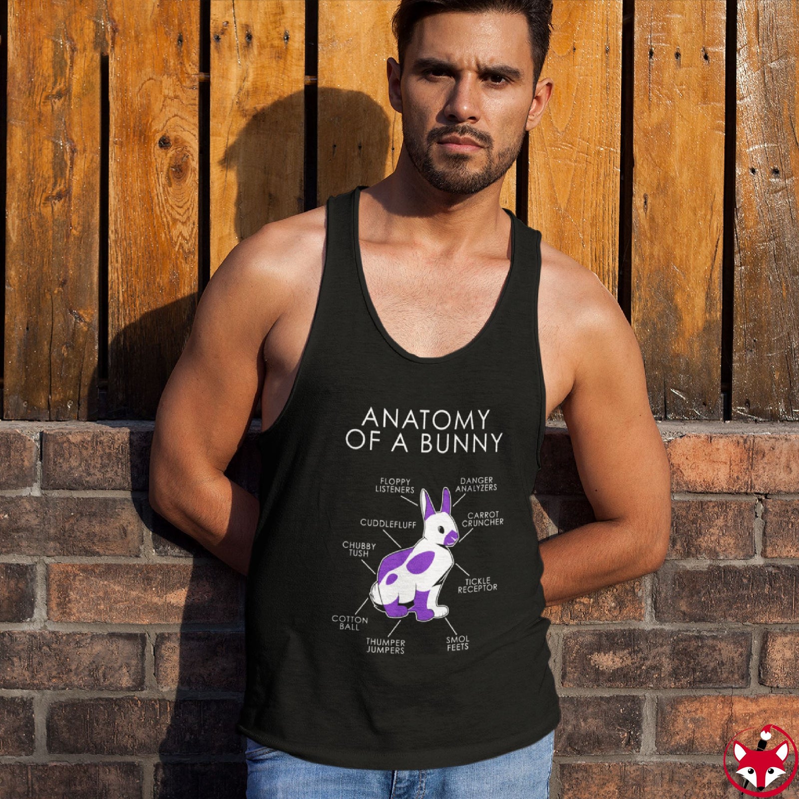 Bunny Purple - Tank Top Tank Top Artworktee 