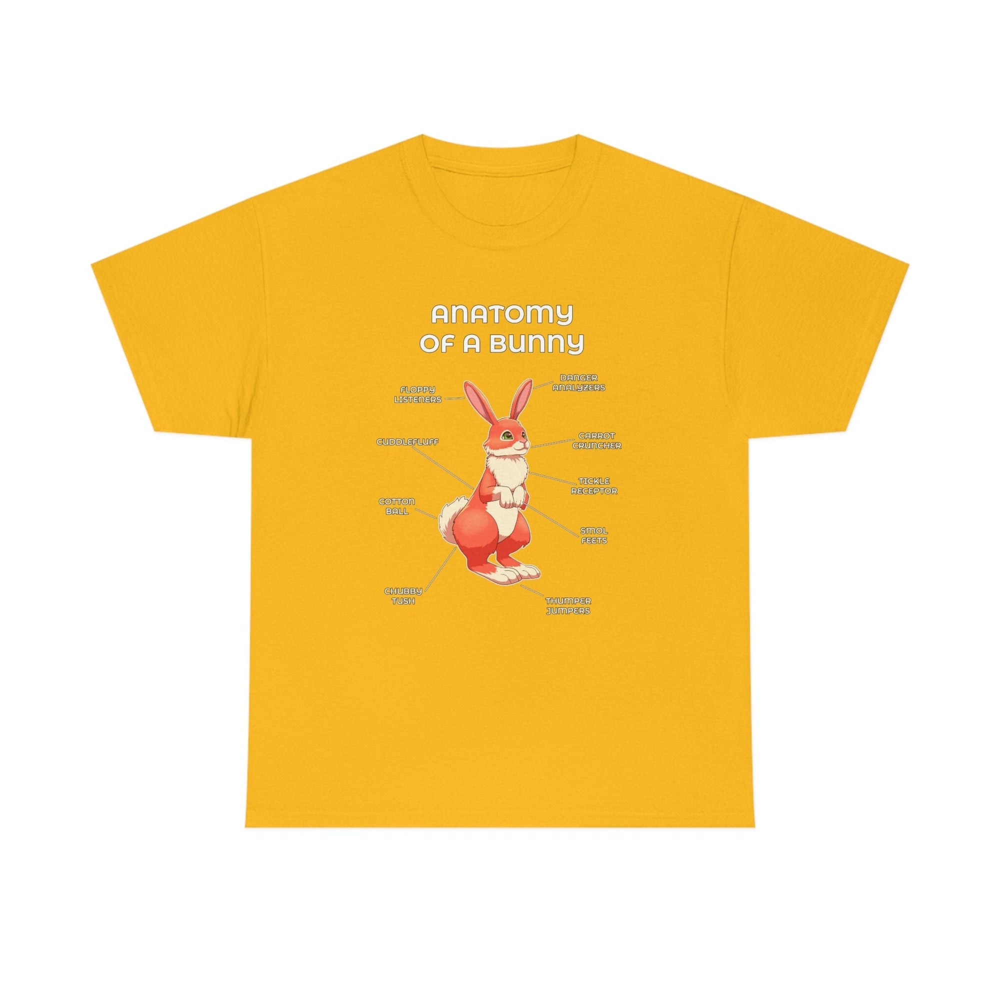 Bunny Red - T-Shirt T-Shirt Artworktee Gold S 